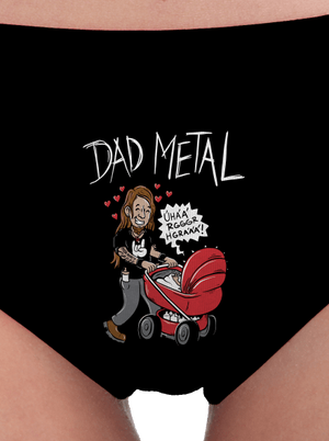 Dad metal dámské kalhotky Black