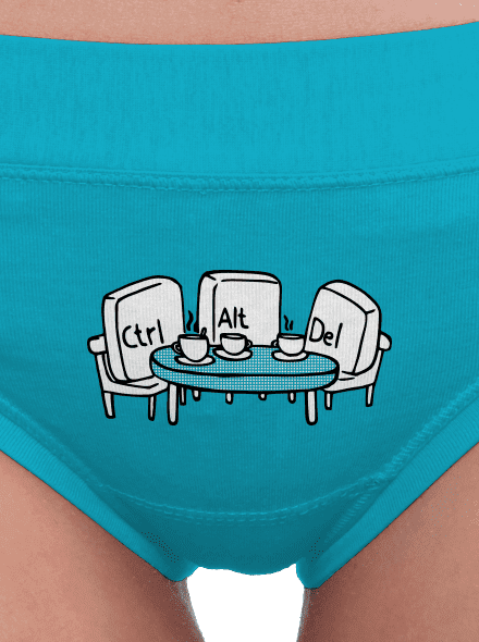 Nerozluční kamarádi dámské kalhotky Turquoise