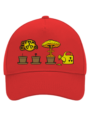 Atomový květ kšiltovka baseballka Classic Red