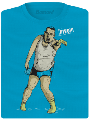 Beer zombie dámské sportovní tričko Blue Atol