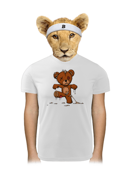 Zombie teddy dětské sportovní tričko White