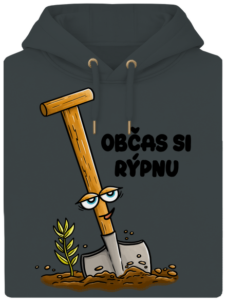 Občas si rýpnu unisex mikina premium Charcoal