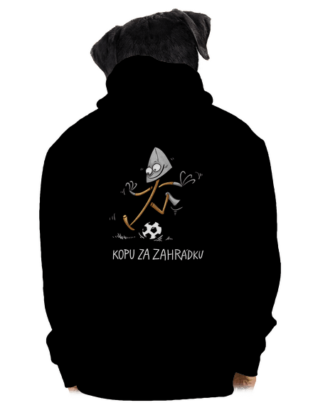 Kopu za zahrádku  pánská mikina na zip Black