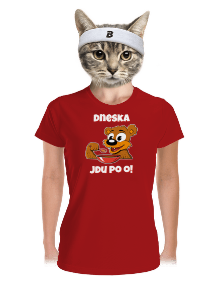 Dneska jdu po o dámské sportovní tričko Red Mal