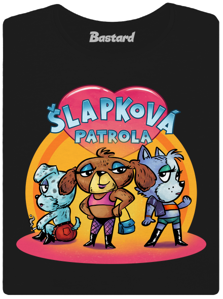 Šlapková patrola dámské tričko Black