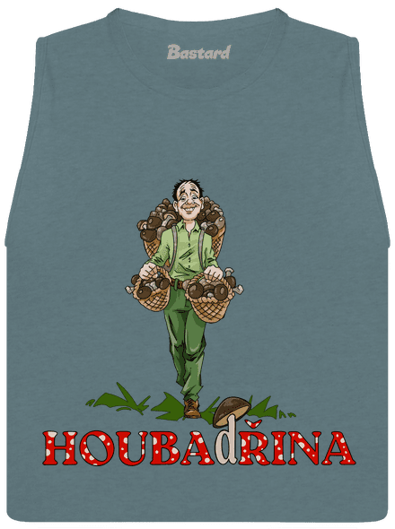 Houbadřina dámské tílko volné Heather Deep Teal