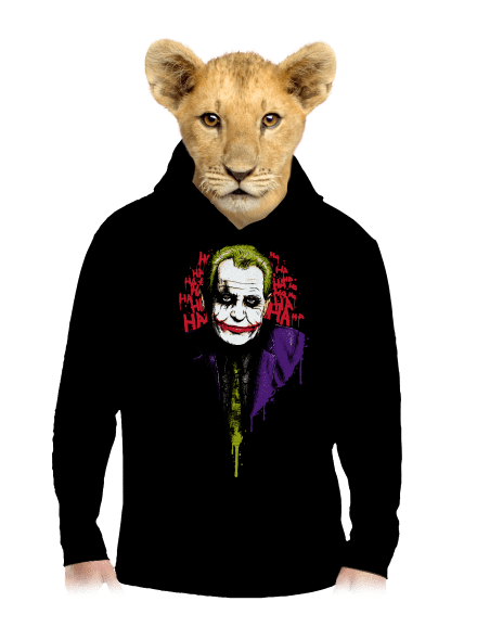 Zeman Joker dětská mikina klokanka Black