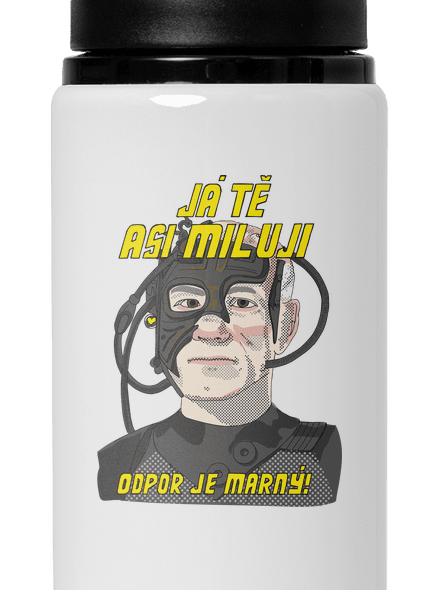 Zamilovaný Borg lahev na vodu White