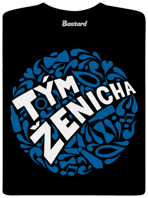 Tým ženicha pánské tričko Black