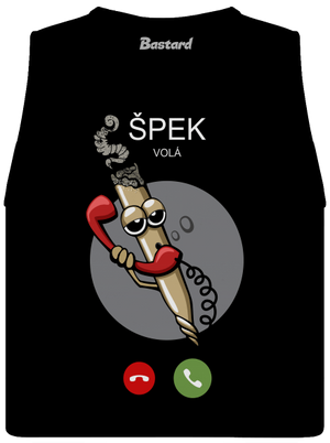 Špek volá dámské tílko volné Black