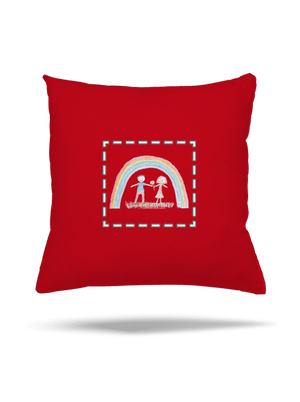 Dětské kresby - nahraj vlastní polštář Red