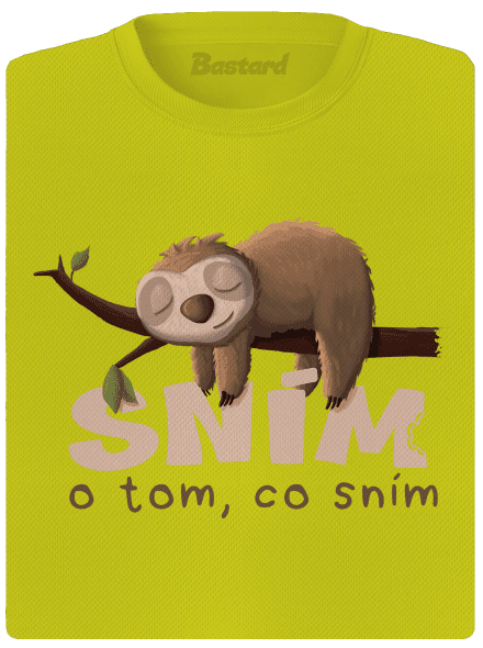 Sním o tom, co sním dámské sportovní tričko Neon Yellow