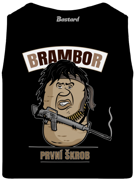 Brambor pánské tílko Black