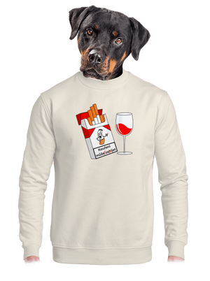 unisex mikina bez kapuce