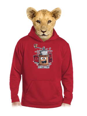 Mlýnek dětská mikina klokanka Fire Red