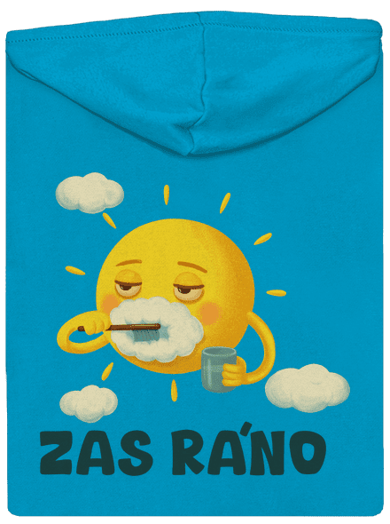 Zas ráno dámská mikina na zip Blue Atol