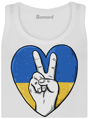 Ukrajina - Mír dámské tílko klasické White