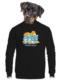 unisex mikina bez kapuce