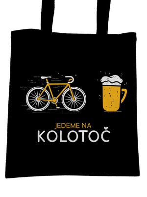 Jedeme na kolotoč taška Black