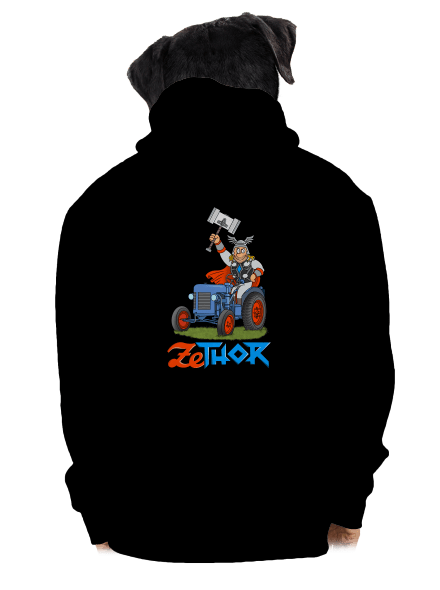 ZeThor pánská mikina na zip Black