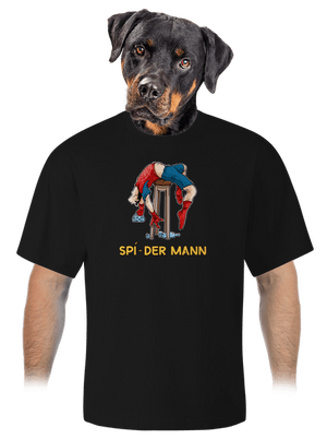 Spí-der Mann unisex tričko oversized Black