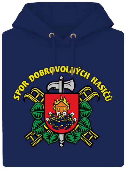 Spor dobrovolných hasičů unisex mikina premium Navy