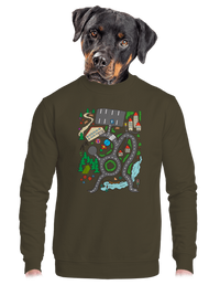 unisex mikina bez kapuce