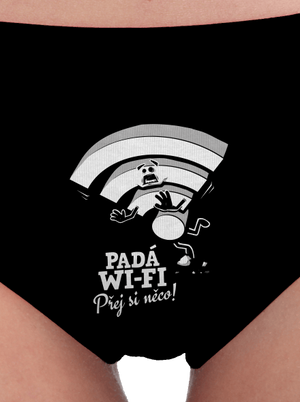 Padá wi-fi dámské kalhotky Black