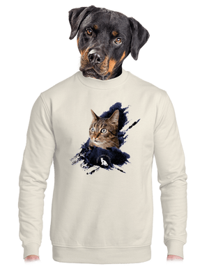 unisex mikina bez kapuce