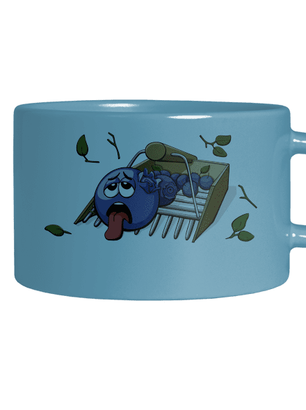 Borůvky hrnek makronka Blue Macaron