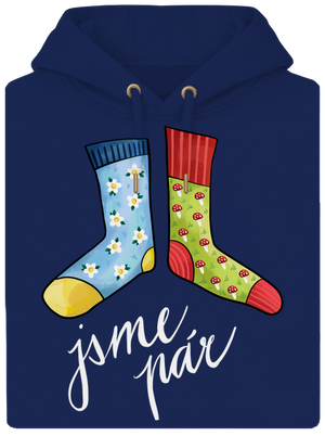 Jsme ponožkový pár unisex mikina premium Navy