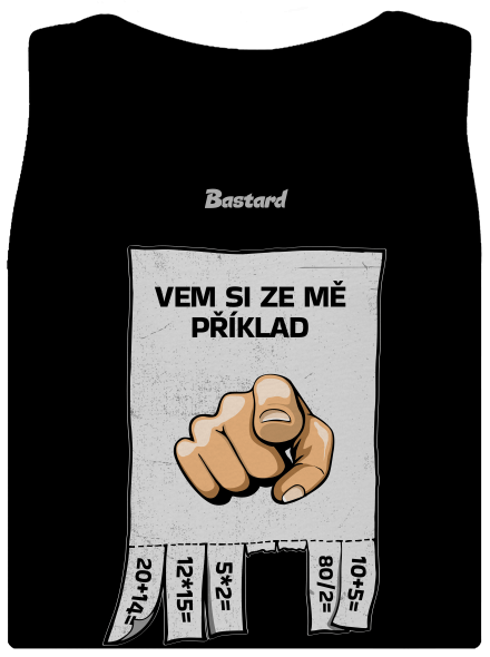 Vem si ze mě příklad dámské tílko klasické Black