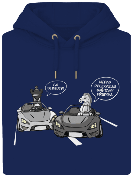 Co blinkr? unisex mikina premium Navy