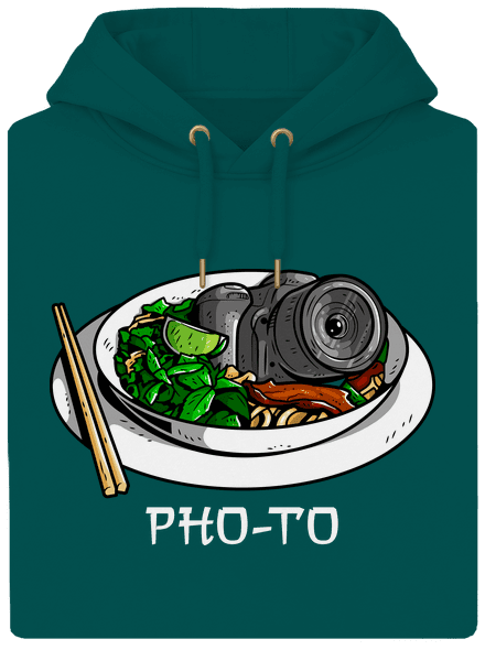 Pho-to unisex mikina premium Emerald Green