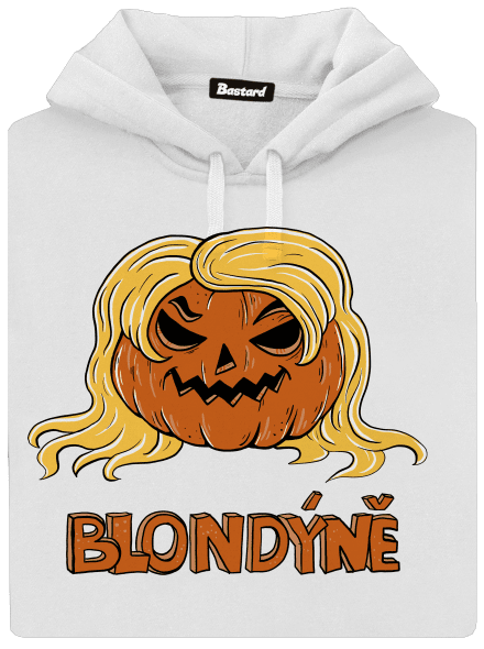 Blondýně dámská mikina klokanka White
