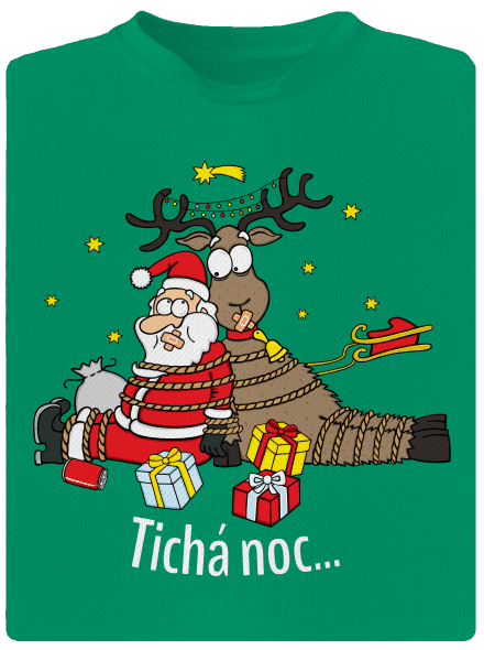 Tichá noc dětské sportovní tričko Kelly Green Mal