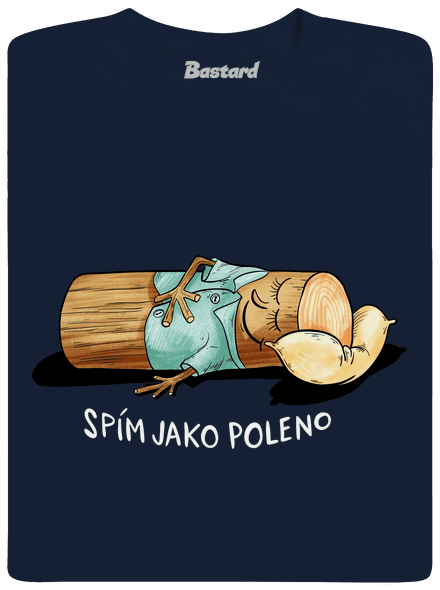 Spím jako poleno pánské tričko Navy