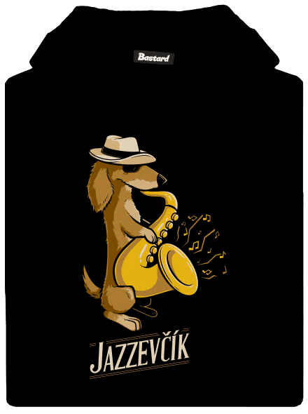 Jazzevčík dětská mikina klokanka Black