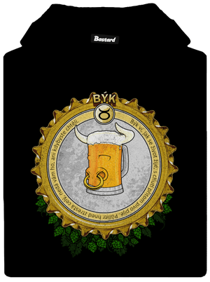 Pivní horoskop: Býk pánská mikina klokanka Black