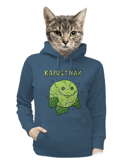 Kapustňák dámská mikina klokanka Denim