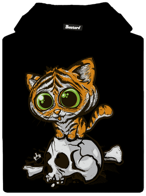 Tygřík dětská mikina klokanka Black