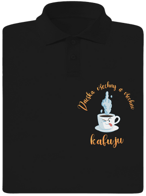 Všechno kafuju pánská polokošile Black