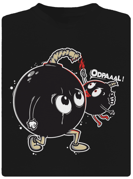Bomby dětské sportovní tričko Black