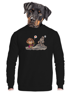 unisex mikina bez kapuce