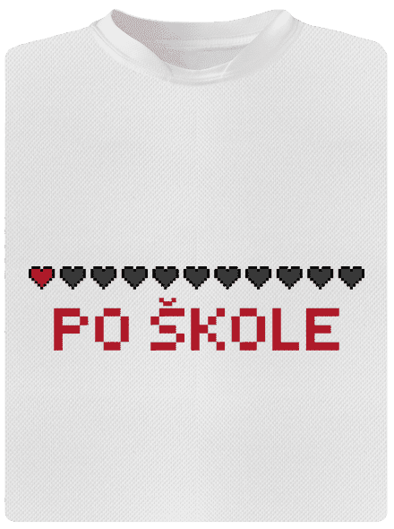Po škole dětské sportovní tričko White