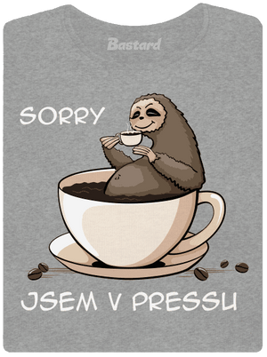 V pressu dámské tričko Dark Gray Melange