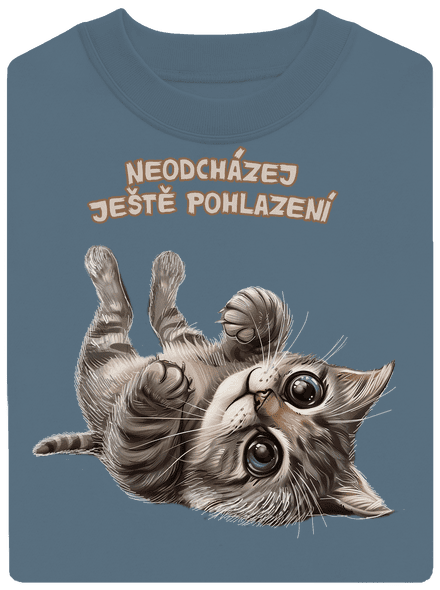 Ještě pohlazení unisex mikina bez kapuce Nordic Blue