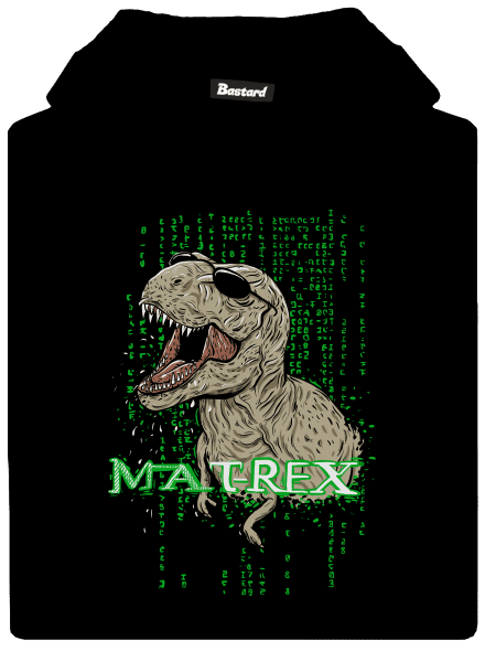 MAT-REX dětská mikina klokanka Black