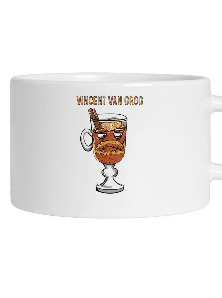 Vincent van Grog hrnek makronka White