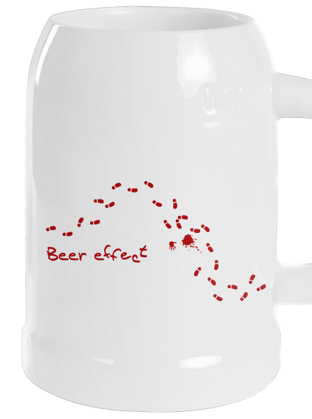 Beer effect půllitr White